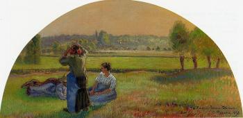 Camille Pissarro : The Siesta in the Fields